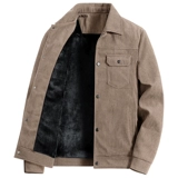 Вельветовая осенняя демисезонная куртка для отдыха