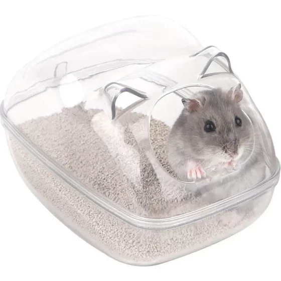 透明仓鼠用品睡窝浴室厕所浴缸防外溅金丝熊洗澡浴沙房厕所沐浴室