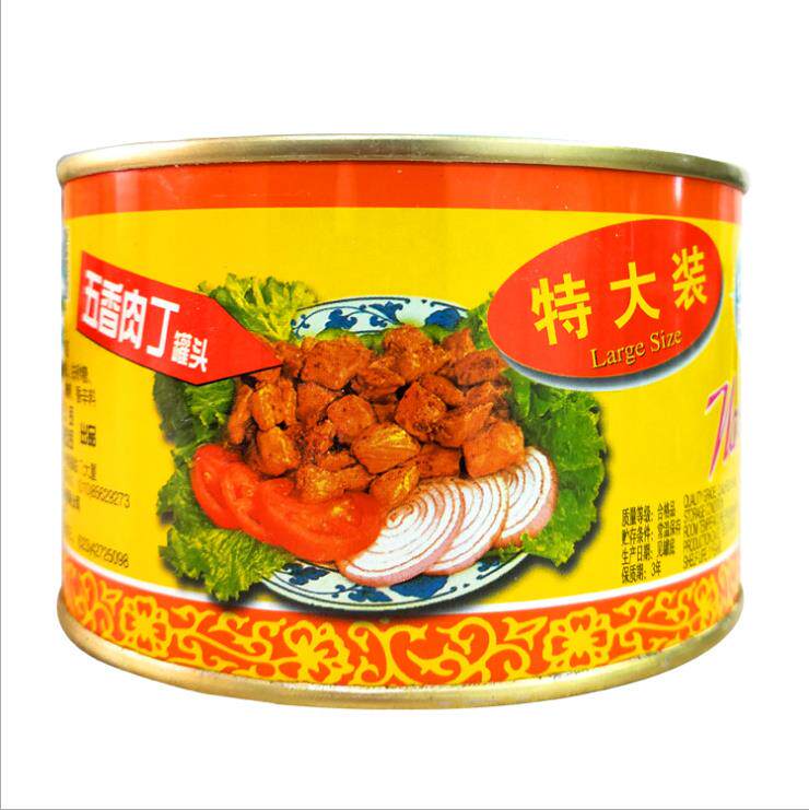 380g水仙花牌五香肉丁大罐装港式茶餐厅用即食罐头肉制品汤粉肉丁