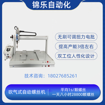 Fully automatic lock screw machine automated production line servo electric batch duplex position blow suction type screw machine