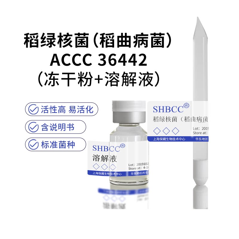 稻绿核菌（稻曲病菌） ACCC 36442 斜面 包邮