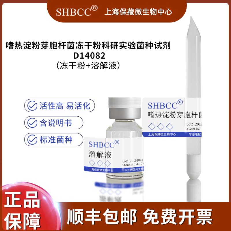 嗜热淀粉芽胞杆菌冻干粉科研实验菌种试剂 D14082