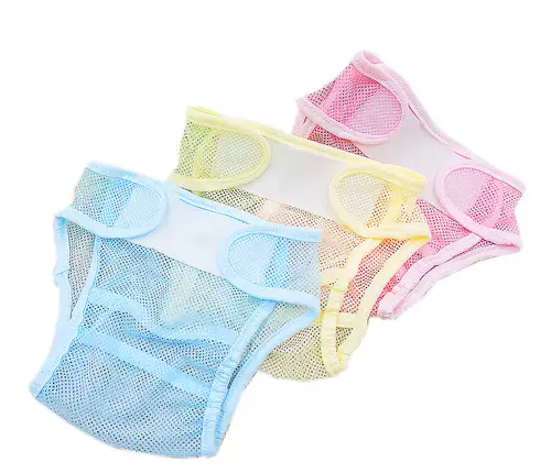 Пеленка для новорожденных для младенца, дышащие детские штаны, можно стирать, фиксаторы в комплекте