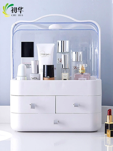 Косметическая настольная коробка для хранения, туалетный столик, помада для ухода за кожей, популярно в интернете
