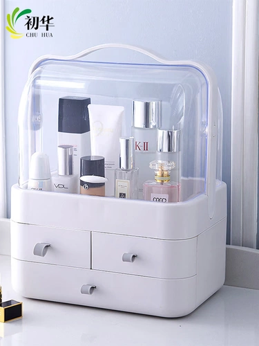 Косметическая настольная коробка для хранения, туалетный столик, помада для ухода за кожей, популярно в интернете