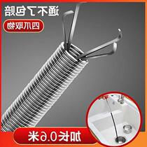 Pipe dredge through sewer toilet tool manual toilet claw poking hair to clean up household artifact
