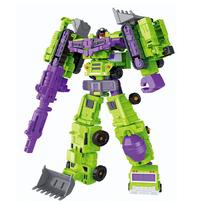 Childrens Transformers robot toy boy DIY assembly Yi intelligence development excavator engineering car cover