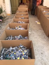 Compatible with Lego weighing blocks childrens small particles childrens small assembly puzzle boys and girls toy car scenes