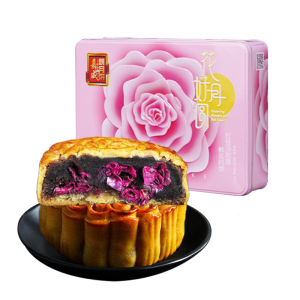 云南特产红豆沙玫瑰花月饼礼盒装