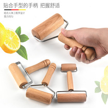 Roller-type double-head stainless steel rolling dough stick for making dumplings wooden rolling dough rolling dough dumpling wrapper artifact small household