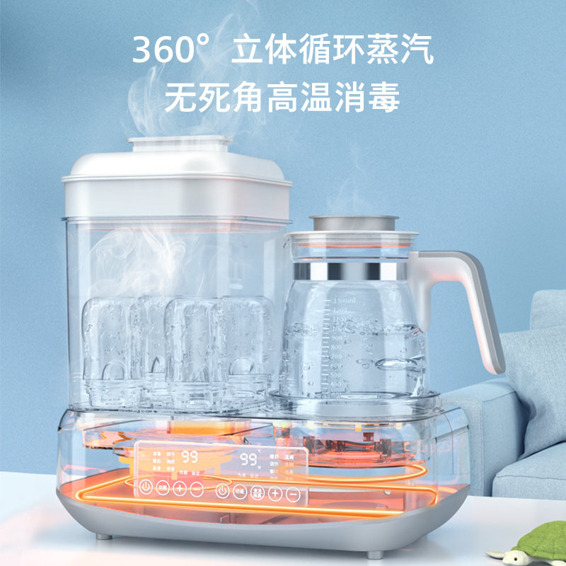 Thermostatic kettle with disinfection multi-function.