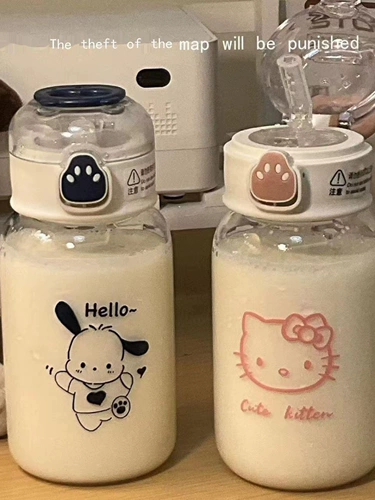 Hello kitty, японский милый пластиковый стакан со стаканом для школьников