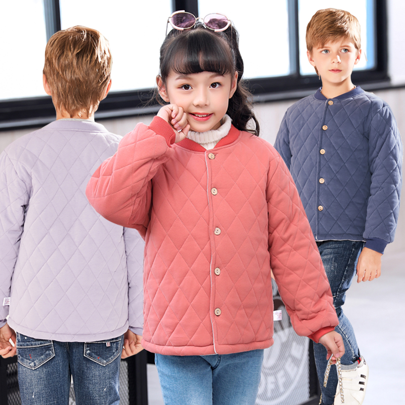 Boy liner cotton padded jacket in school uniform Inner Lap Warm Cotton Clothing Large Child Thickened Winter Clip Cotton Winter Cotton Clothing
