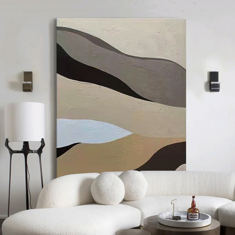 YZS original minimalist abstract drawing soft dress with hand-painted oil painting Huge Living Room on floor painting into the family Xuanguan hanging painting