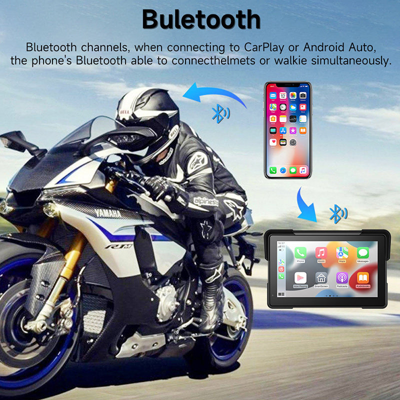 Overseas Version of Motorcycle Driving Recorder, Smart Car Camera with Front and Rear Lenses, 2K Electric Vehicle Riding Navigator, Dedicated for Electric Vehicles