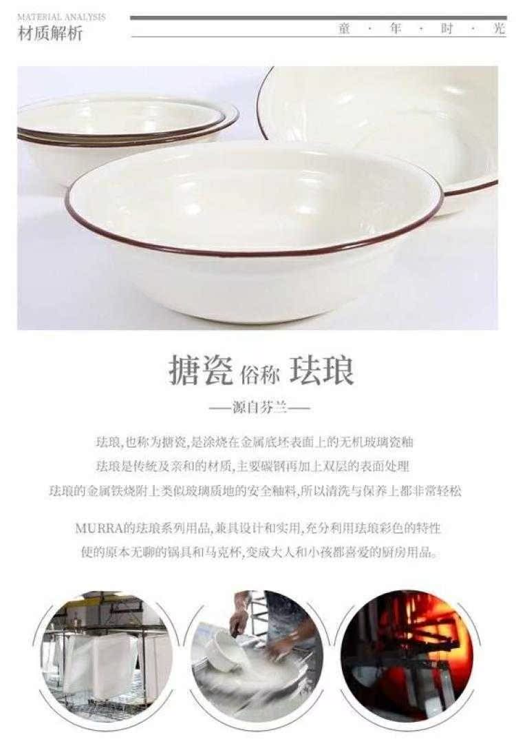 Enamel basin more nostalgic kitchen household size and old soup basin tang porcelain pond bowls iron w