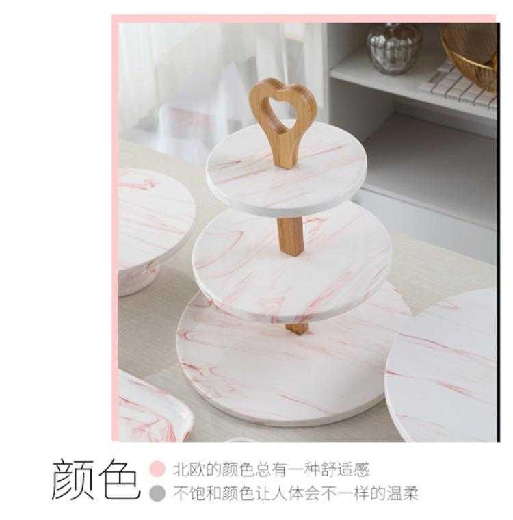 European ceramic dessert table furnishing articles suit a buffet afternoon tea table birthday cake dessert tray display shelf