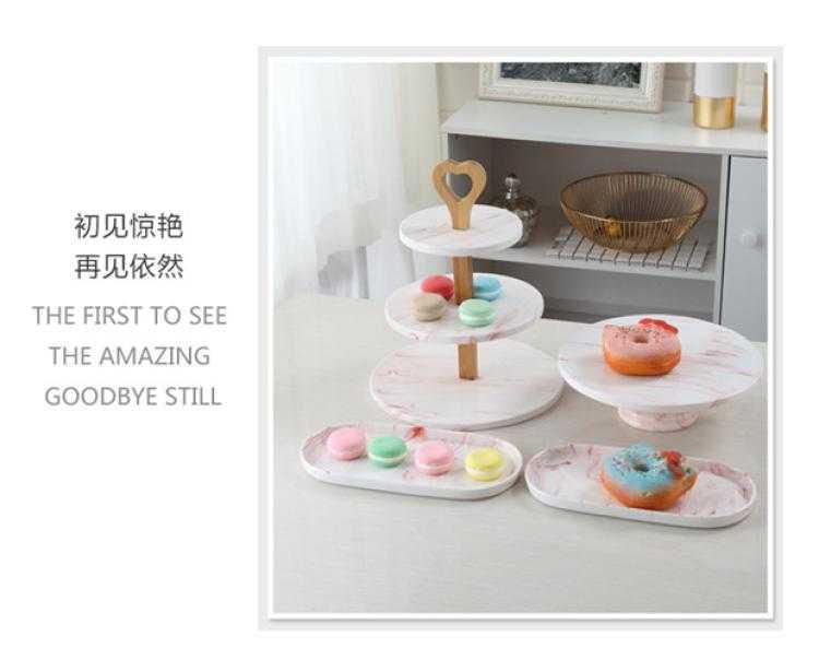 European ceramic dessert table furnishing articles suit a buffet afternoon tea table birthday cake dessert tray display shelf