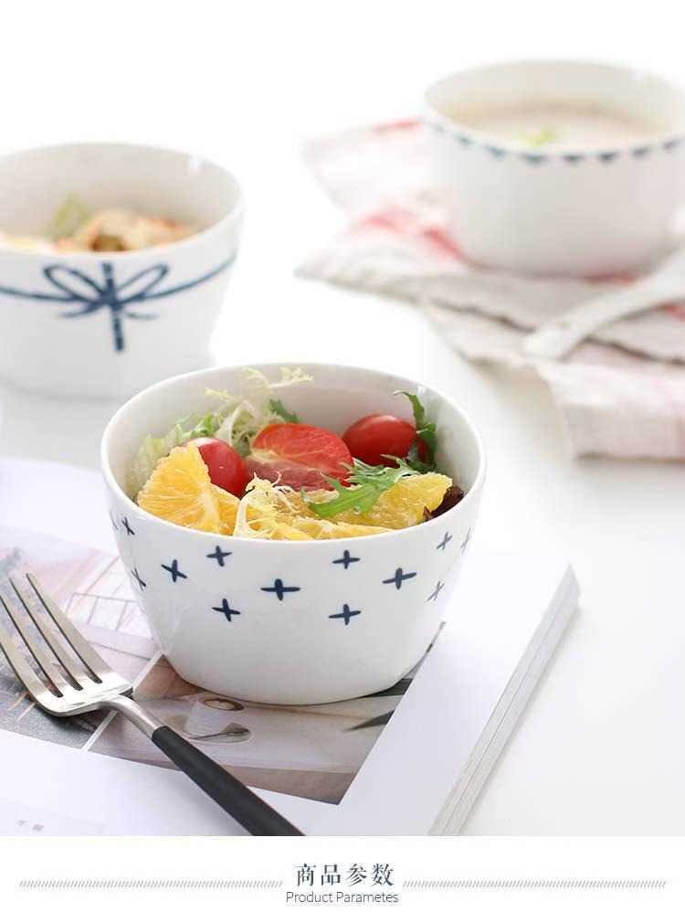 Use of a single simple move ceramic Bowl suit express Bowl Bowl of soup Bowl microwave tableware