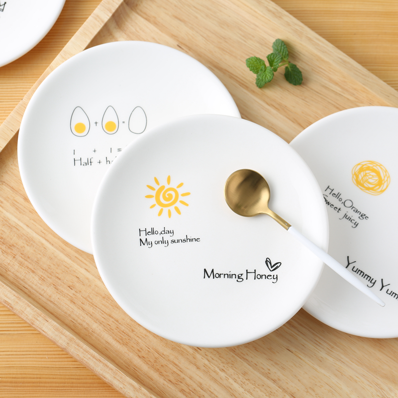 Creative cake child spit bones episode flavor small small plate snack food dish dessert ceramic household plates and the design