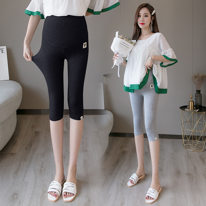 Pregnancy Woman Dress Fashion Foreign Pie Summer Inner Lap Pants Outside Wearing High Waist And Slim Modell 70% Inside Lap Pants Thin
