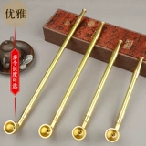 Элегантный маленький сухой мешок для дыма горшка старая ручная работа чистая медь цельная сигаретная стержень традиционный дымовой пистолет