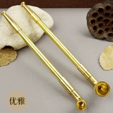 Элегантный маленький сухой мешок для дыма горшка старая ручная работа чистая медь цельная сигаретная стержень традиционный дымовой пистолет