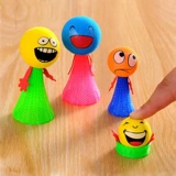 Большие минифигурки, игрушка, эластичная маленькая кукла для прыжков, антистресс