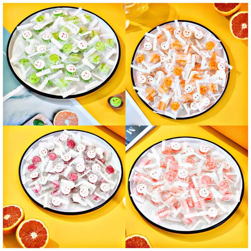 Slightly Slightly Smiley Smile Sugar Expression Candy Fruit Taste Mix Crystal Tablet Hard Candy Mesh Red High Face Value Small Snacks-Taobao