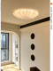 Italian Anna Silk Ceiling Lamp, French Vintage Bedroom Ceiling Lamp, Retro Designer Living Room Study Lamp