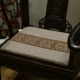 Đồ nội thất bằng gỗ rắn Mahogany đệm ghế sofa cổ điển sọc thêu Trung Quốc bọc đệm vòng ghế đệm Luohan nệm bọc - Ghế đệm / đệm Sofa