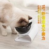 15 градусов косой рот, кошачья чаша, двойная миска с одной миской, питьевая вода чаша для кошачья чаша для собачьей чаши для питомца кошачья миска рисовая чаша продукты