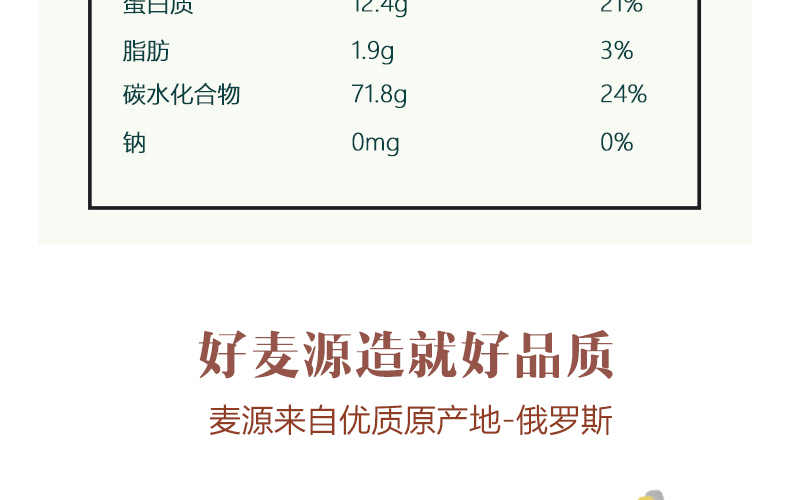 俄罗斯进口原粮 伊古道 多用途中筋小麦粉 5斤 图6