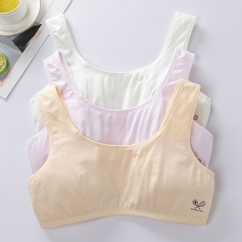 Underwear worn by fat students, junior high school students, little girls, cotton vests, tube tops, young girls' bra