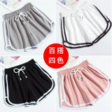 Спортивные шорты, быстросохнущие прохладные штаны для спортзала, для бега, оверсайз, высокая талия, размер