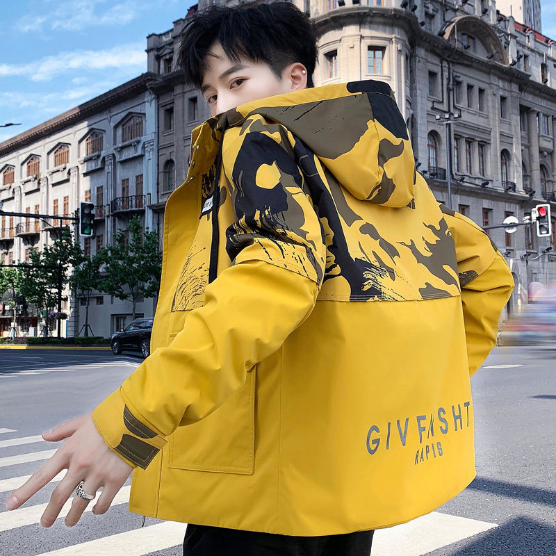 2021 new cotton coat men's winter coat autumn and winter trend Korean winter clothes quilted jacket tooling down cotton clothes