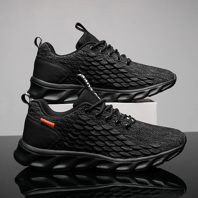 X0ANTA0C48 large size men's shoes 2021 autumn new 45 sports leisure mesh 47 light breathable black shoes