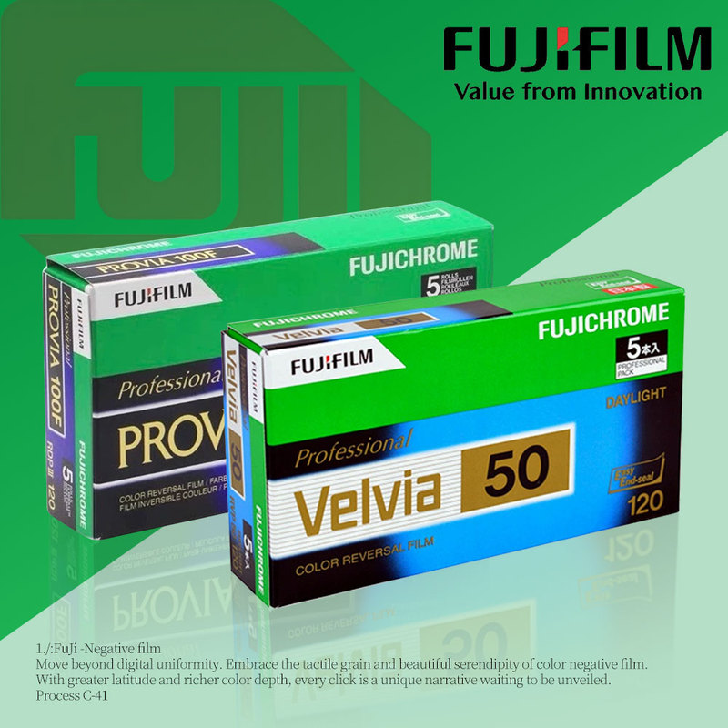 120 Fuji Color Reversal Film Provia Velvia120 Film Japanese Fuji Original Film