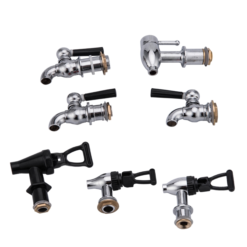 Manufacturers shot milk tea KaiShuiTong 4 water tap fittings stainless steel heat insulation barrels faucet 3 points