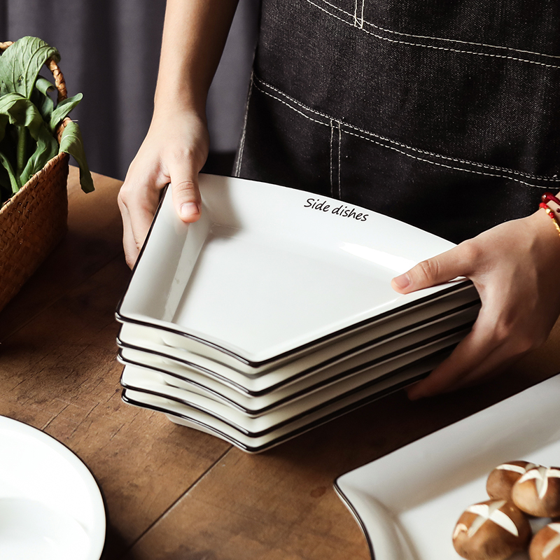 Platter tableware home New Year round plate plate trill network hot pot dishes suit combination of creative dishes