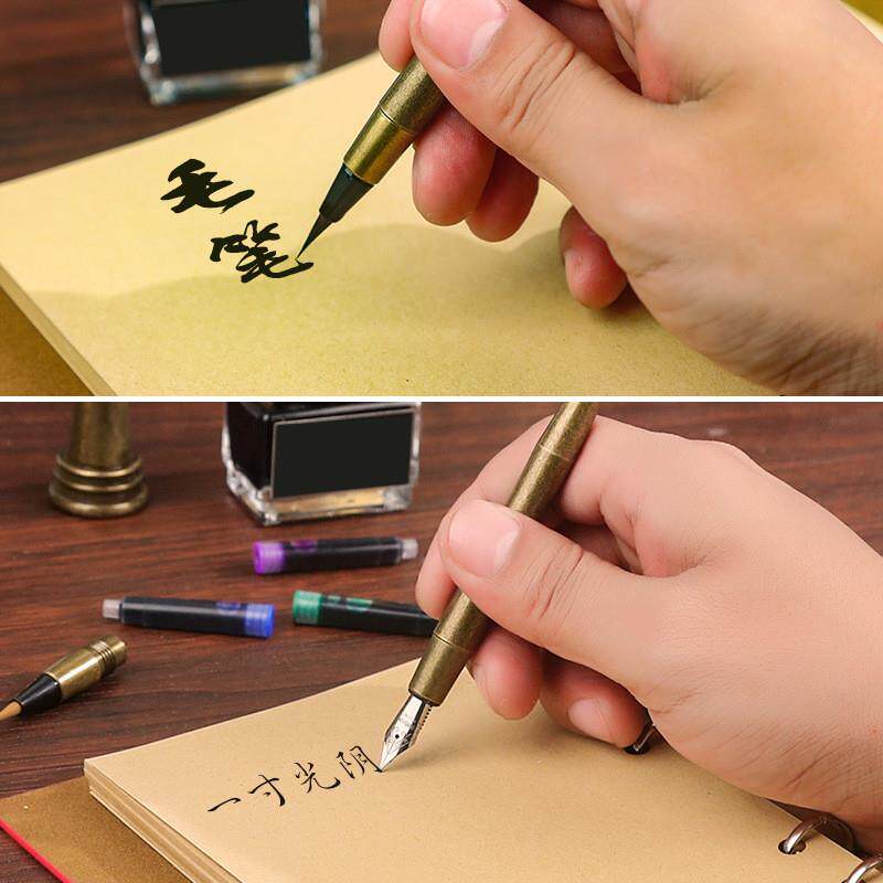 Retro Combination Lock Notebook Set Gift Box, Artistic Vintage Notebook with Mechanical Feather Pen, Can Be Engraved