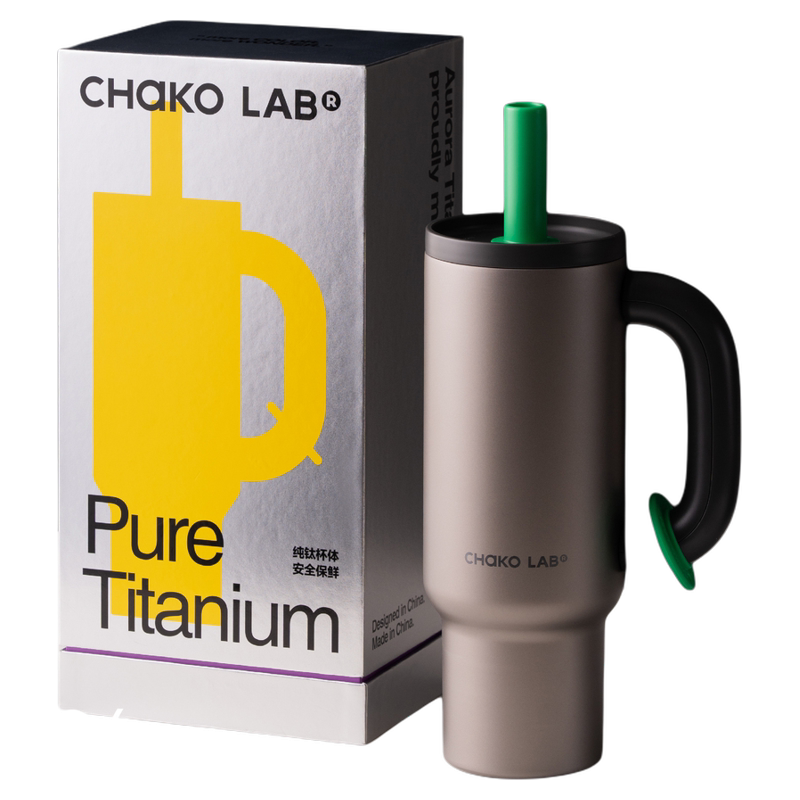 CHaKOLAB和序纯钛保温杯大容量吸管杯高端礼物杯子送礼钛杯霸王杯