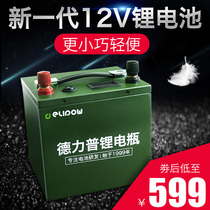 Delipu 12v lithium battery large capacity hernia lamp small size ultra-lightweight high-power outdoor 24v battery