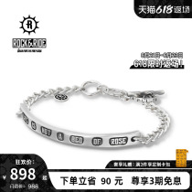 22 years new] ROCKRIDE ROSE bracelet pure silver male tide lovers personalities with a high level of personality