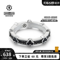 22 years new] ROCKRIDE energy stardust ring 925 pure silver mens hand retro female design sensation