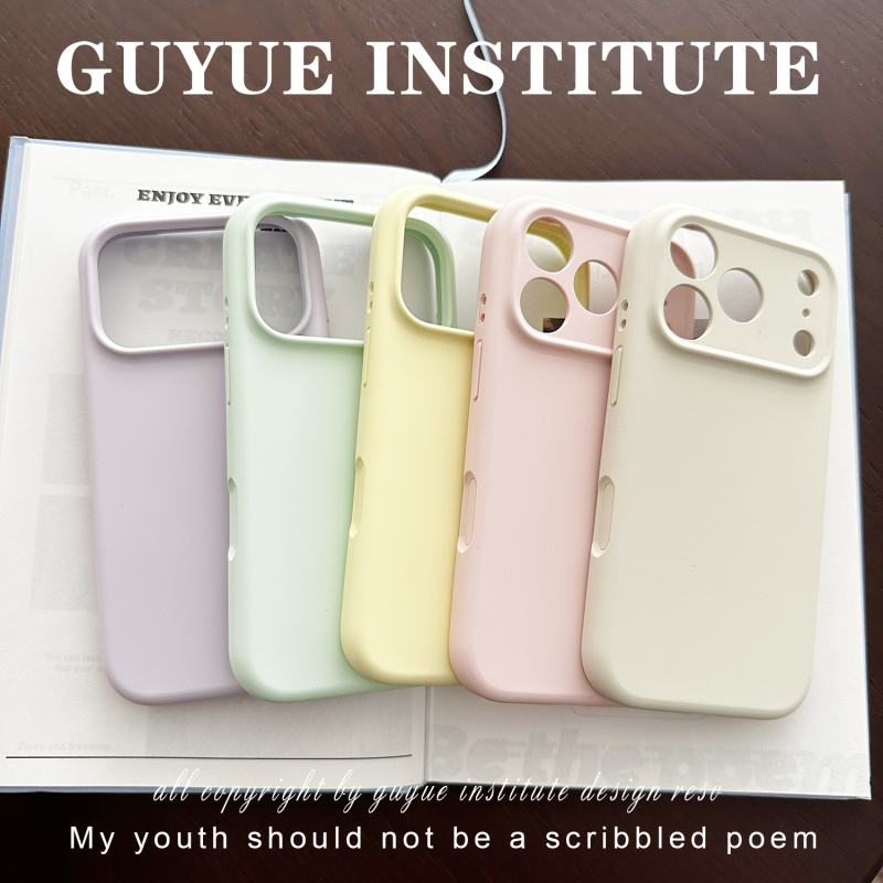 Ancient Moon Research Institute │ Camera Button Full Coverage Suitable for Apple 17 Pro Max Phone Case Liquid Silicone iPhone 17 Pro Soft and Flexible Phone Case 17 Full Coverage Anti-Drop 16 15 14 13 Camera Protection