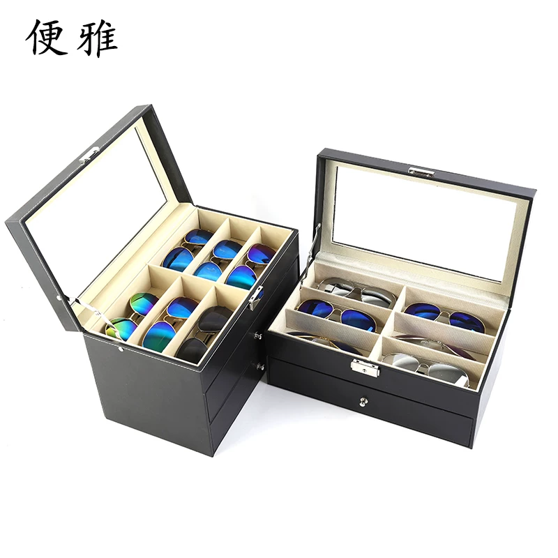 便雅 Glasses, storage box, stand solar-powered, 18 cells