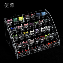 Bia nail polish display stand acrylic plastic transparent rack nail shop display rack cosmetics storage rack
