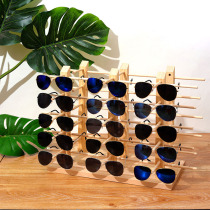 Poop-elegant log glasses display Show Multi-bit sunglasses Sunglasses Accommodating Rack Glasses Counter showstand Stall Props