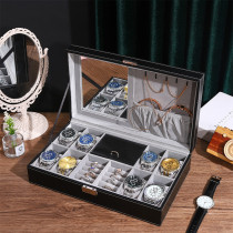 Ya large capacity with lock jewelry box Princess hand accessories finishing box Watch storage box glasses accessories chain box